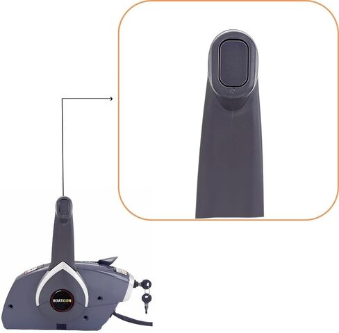 Marine Side Mount Remote Control Box 5006181 For Evinrude Johnson Outboard With Key Switch NO Trim Switch Push To Open in Kuwait