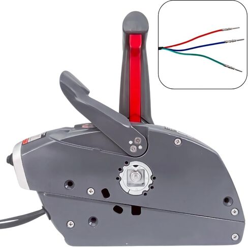 Marine Side Mount Remote Control Box 5006181 For Evinrude Johnson Outboard With Key Switch NO Trim Switch Push To Open in Kuwait