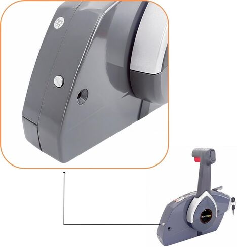 Marine Side Mount Remote Control Box 5006181 For Evinrude Johnson Outboard With Key Switch NO Trim Switch Push To Open in Kuwait
