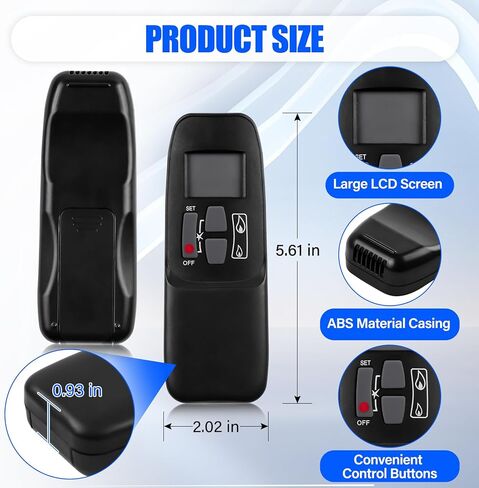 G6R-H3T5 Fireplace Radio Remote Control for Mertik Maxitrol G6R-R3AM Module Receiver, Fireplace Remote Transmitter for Empire, RH Peterson/Real Fyre & Valor, Replace# R11576 4001910 4001038 AT-01V-2 in Kuwait