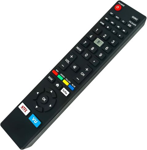 NH427UD استبدال جهاز التحكم عن بعد المناسب لتلفزيونات Sanyo 4K Ultra HD الذكية LCD FW50C78F FW65C78F FW55C78F FW50C36F FW50C36F-B FW50C36FB FW50C36F FW50C36F FW55C87F FW50C87F FW55C46F FW43C46F FW55C46F-B in Kuwait