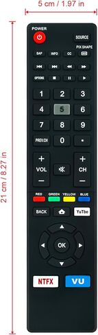 NH427UD استبدال جهاز التحكم عن بعد المناسب لتلفزيونات Sanyo 4K Ultra HD الذكية LCD FW50C78F FW65C78F FW55C78F FW50C36F FW50C36F-B FW50C36FB FW50C36F FW50C36F FW55C87F FW50C87F FW55C46F FW43C46F FW55C46F-B in Kuwait