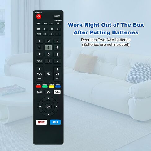 NH427UD استبدال جهاز التحكم عن بعد المناسب لتلفزيونات Sanyo 4K Ultra HD الذكية LCD FW50C78F FW65C78F FW55C78F FW50C36F FW50C36F-B FW50C36FB FW50C36F FW50C36F FW55C87F FW50C87F FW55C46F FW43C46F FW55C46F-B in Kuwait