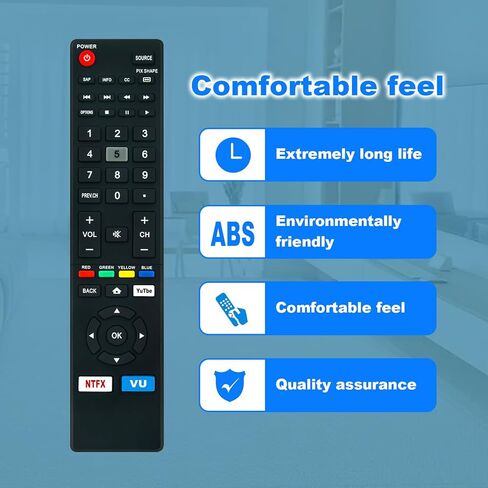 NH427UD استبدال جهاز التحكم عن بعد المناسب لتلفزيونات Sanyo 4K Ultra HD الذكية LCD FW50C78F FW65C78F FW55C78F FW50C36F FW50C36F-B FW50C36FB FW50C36F FW50C36F FW55C87F FW50C87F FW55C46F FW43C46F FW55C46F-B in Kuwait
