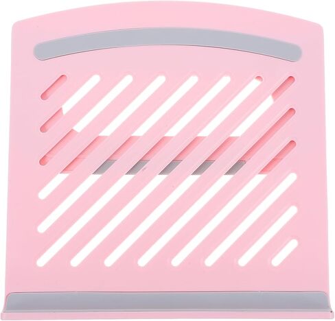 HANABASS Foldable Laptop Riser Stand Pink Adjustable Multi-Angle Ventilated Desktop Holder for Small Spaces and Dorm Room Use in Kuwait