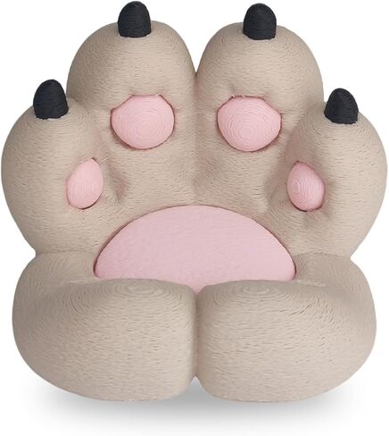 Cat Paw Phone Stand - 3D Printing Design Cute Phone Holder Gift for Cat Lovers, Desk Decor Accessory Khaki in Kuwait