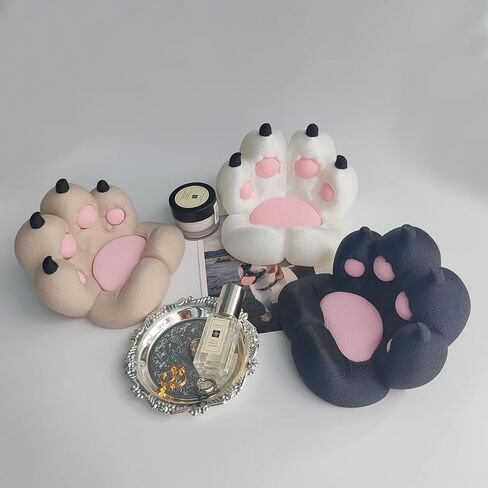 Cat Paw Phone Stand - 3D Printing Design Cute Phone Holder Gift for Cat Lovers, Desk Decor Accessory Khaki in Kuwait