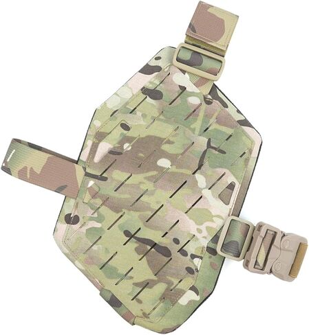 Tactical MOLLE Drop Leg Platform Adjustable Drop Leg Panel with Adjustable Belt & Thigh Straps for Left Leg in Kuwait