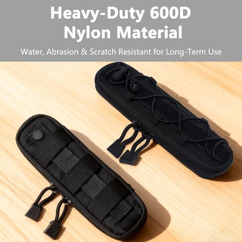 Small Molle Pouch Tactical Mini Knife Sheath Flashlight Holder Pen Pencil Tool Pouches for Belt Carrying Case Suppressor Accessory Bag Attachment Gear for Outdoor Use in Kuwait