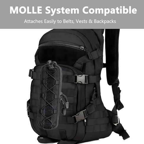 Small Molle Pouch Tactical Mini Knife Sheath Flashlight Holder Pen Pencil Tool Pouches for Belt Carrying Case Suppressor Accessory Bag Attachment Gear for Outdoor Use in Kuwait