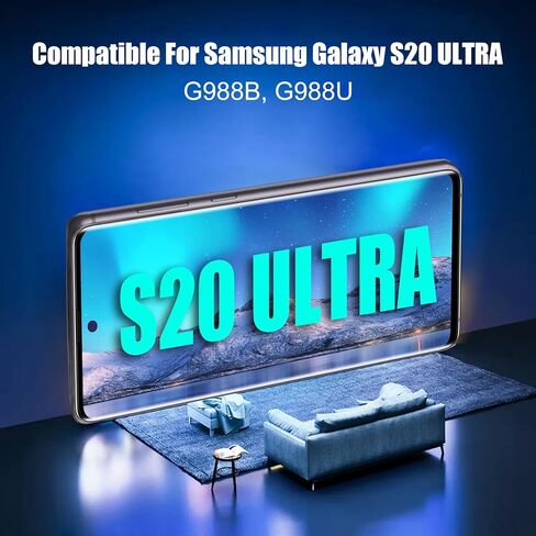 [إصدار الولايات المتحدة] لهاتف Samsung Galaxy S20 Ultra شاشة بديلة S20 Ultra 5G LCD لهاتف Samsung S20 Ultra G988B G988U LCD محول رقمي يعمل باللمس أسود مع إطار (بدون بصمة) in Kuwait