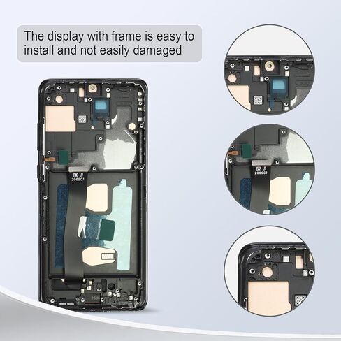 [إصدار الولايات المتحدة] لهاتف Samsung Galaxy S20 Ultra شاشة بديلة S20 Ultra 5G LCD لهاتف Samsung S20 Ultra G988B G988U LCD محول رقمي يعمل باللمس أسود مع إطار (بدون بصمة) in Kuwait