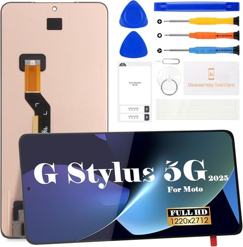 SRJTEK for Motorola Moto G Stylus 5G 2025 Screen Replacement for Moto G Stylus 5G 2025 XT2517-1 LCD Display Digitizer Touch Screen Assembly Repair Kits (Black) in Kuwait