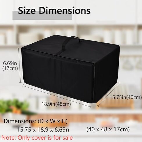 Printer Dust Cover Anti-Static Heavy Duty Waterproof Nylon fabric Printer Protective Cover Case Compatible with HP Smart Tank 5101/5000 Wireless All-in-One Ink Tank Printer (Black) in Kuwait