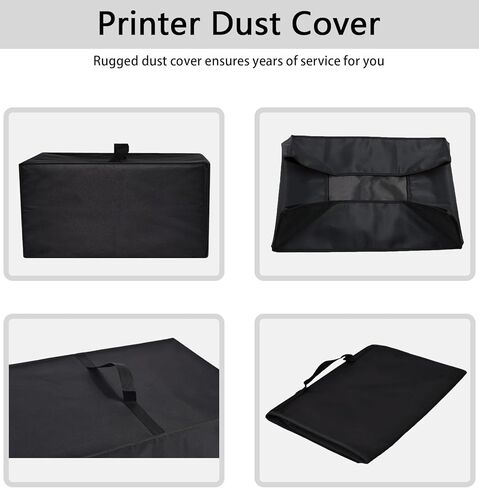 Printer Dust Cover Anti-Static Heavy Duty Waterproof Nylon fabric Printer Protective Cover Case Compatible with HP Smart Tank 5101/5000 Wireless All-in-One Ink Tank Printer (Black) in Kuwait