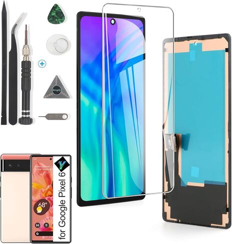 استبدال شاشة Google Pixel 6 incell لـ Pixel 6 GB7N6 G9S9B16 G9S9B GR1YH شاشة LCD تعمل باللمس محول الأرقام الجمعية استبدال مع أدوات in Kuwait