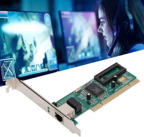 بطاقة شبكة PCI Gigabit مع منفذ RJ45 - شريحة RTL8169، التفاوض التلقائي بسرعة 10/100/1000 ميجا بت في الثانية، مزدوج كامل/نصف لنظام التشغيل Windows وأنظمة Linux in Kuwait