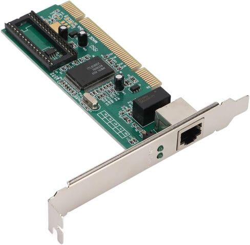بطاقة شبكة PCI Gigabit مع منفذ RJ45 - شريحة RTL8169، التفاوض التلقائي بسرعة 10/100/1000 ميجا بت في الثانية، مزدوج كامل/نصف لنظام التشغيل Windows وأنظمة Linux in Kuwait