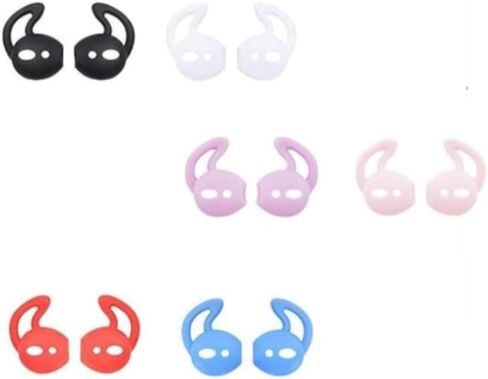 6 أزواج من ملحقات سماعات الأذن المضادة للسقوط، متوافقة مع Air Pods 1&2، أطراف وسائد أذن رياضية ناعمة مضادة للانزلاق من السيليكون (أبيض) 131w6p in Kuwait
