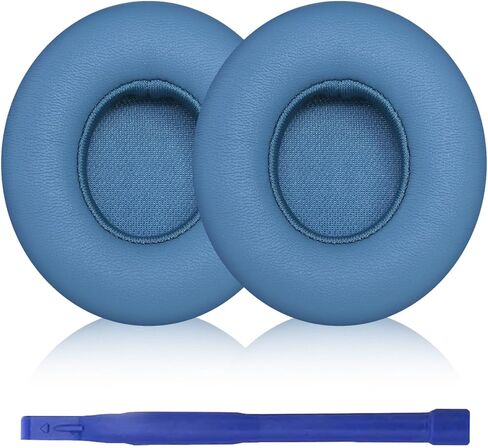 Solo 4 Earpads Replacement, Ear Pads Cushions Compatible with Beats Solo 4 Wireless On-Ear Headphones, Made of Soft Protein Leather Ear Pads, Sound Isolation, Memory Foam (Slate Blue) in Saudi Arabia