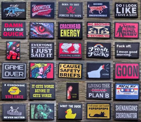Definitely Not A Cop Morale Patch - 2x3 Hook and Loop Patches for Molle Gear, Operator Hat, Rucksack, Pack Bag, Backpack, Tactical Accessories and Gear, Made in The USA in Kuwait