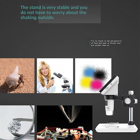 Multifunction LCD Desktop Microscope Portable 4.3 Electronic Biological Microscope Power Supply Mode in Kuwait
