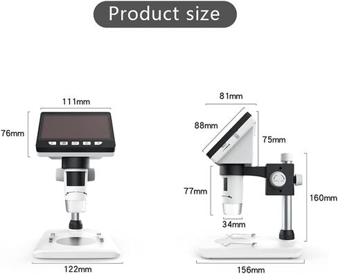 Multifunction LCD Desktop Microscope Portable 4.3 Electronic Biological Microscope Power Supply Mode in Kuwait