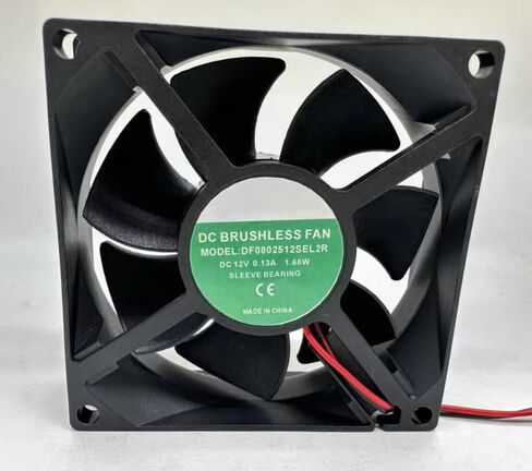 DF0802512SEL2R 80X80X25MM 12V 0.13A 1.68W 2-Wire Cooling Fan in Kuwait