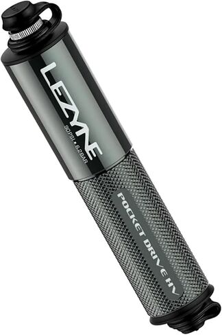 LEZYNE Pocket Drive HV Mini Bicycle Hand Pump, High Volume 90psi, Presta & Scrhader Compatible, CNC Aluminum, Compact, Plus-Size Tires, Portable Bike Pump in Saudi Arabia