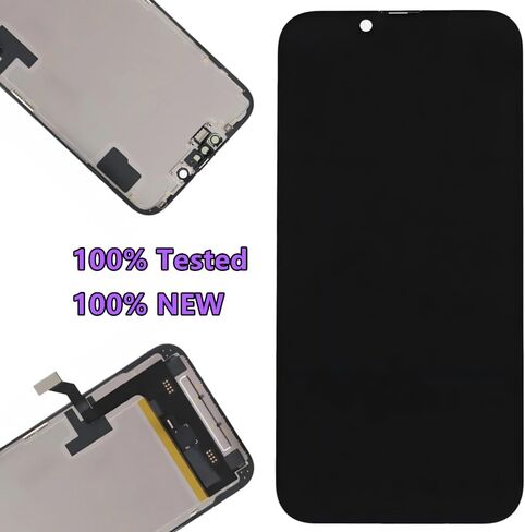 طقم استبدال شاشة OLED لهاتف iPhone 16e [OLED ناعم، وليس LCD] شاشة 6.1 بوصة عالية الدقة بالكامل مجموعة رقمية تعمل باللمس A3212 A3408 A3409 A3410 مع أدوات إصلاح ومانع تسرب مقاوم للماء in Kuwait