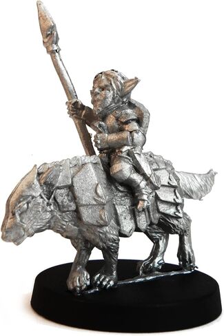 Stonehaven Gnome Knight Mounted Miniature Figure (for 28mm Scale Table Top War Games) - Made in USA in Saudi Arabia