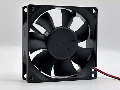 DC12V 0.12A 2-سلك 80x80x25 مللي متر 8 سنتيمتر مزدوج كروي مروحة تبريد صامتة AFB0812L in Kuwait
