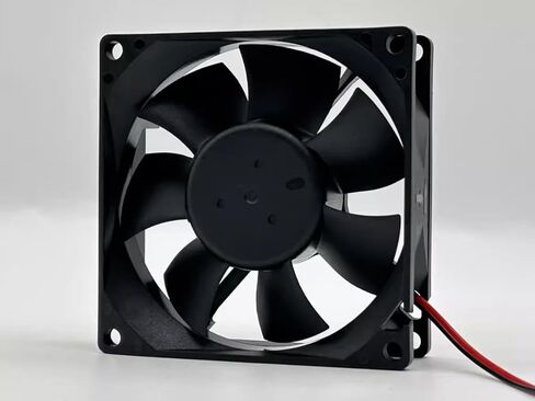 DC12V 0.12A 2-سلك 80x80x25 مللي متر 8 سنتيمتر مزدوج كروي مروحة تبريد صامتة AFB0812L in Kuwait