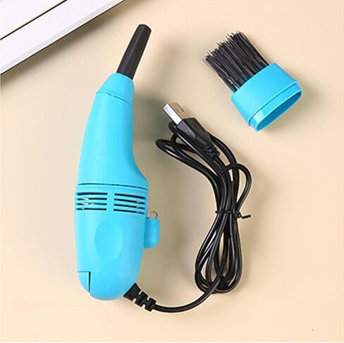 FOSA Keyboard Vacuum, USB Powered Computer Vacuum Cleaner Powerful Sweeping Brush Portable for Laptop (Blue) in Saudi Arabia