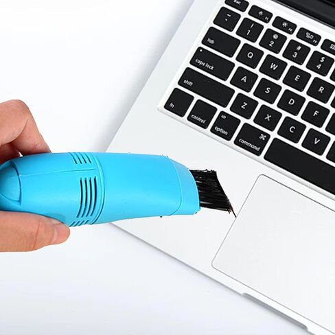 FOSA Keyboard Vacuum, USB Powered Computer Vacuum Cleaner Powerful Sweeping Brush Portable for Laptop (Blue) in Saudi Arabia