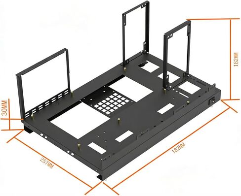 W01 DIY Computer Case Desktop Chassis Rack Stand Open Air PC Frame Testbench Fits ATX ITX E-ATX X79 X99 Motherboard, Vertical/Horizontal Placement with Stainless Steel Handle, Supports Water Cooling in Kuwait
