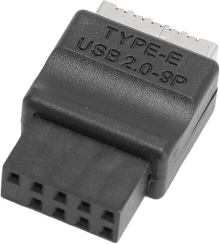 Pomya 9PIN Male to Type E Female Adapter, USB 2.0 480Mbps Front Panel Header Extension Converter for PC Case Motherboard in Kuwait