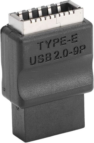 Pomya 9PIN Male to Type E Female Adapter, USB 2.0 480Mbps Front Panel Header Extension Converter for PC Case Motherboard in Kuwait