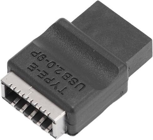 Pomya 9PIN Male to Type E Female Adapter, USB 2.0 480Mbps Front Panel Header Extension Converter for PC Case Motherboard in Kuwait