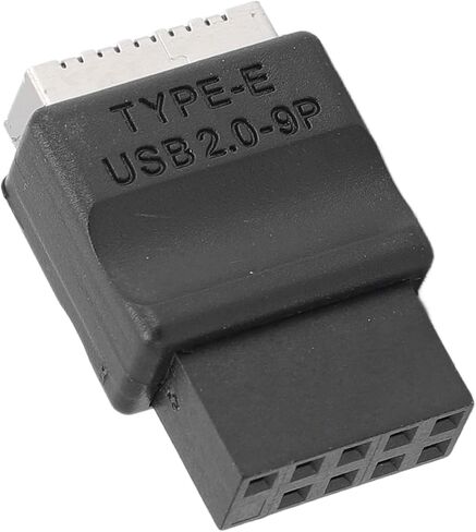 Pomya 9PIN Male to Type E Female Adapter, USB 2.0 480Mbps Front Panel Header Extension Converter for PC Case Motherboard in Kuwait