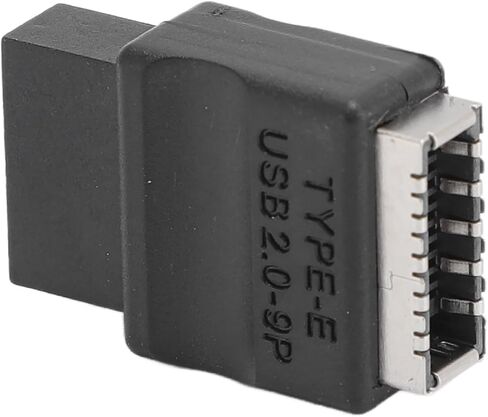 Pomya 9PIN Male to Type E Female Adapter, USB 2.0 480Mbps Front Panel Header Extension Converter for PC Case Motherboard in Kuwait