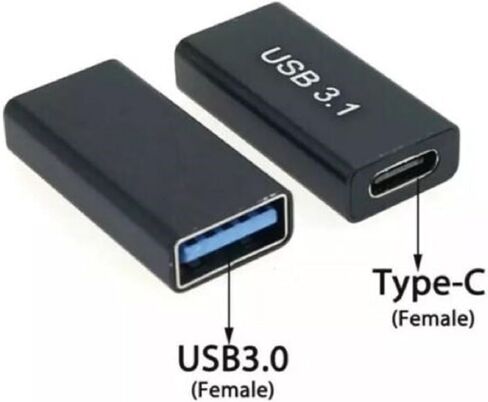 ZEZEFUFU High Speed USB 3.0 Coupler Female to Type C Female Adapter Extension Converter Parts in Kuwait