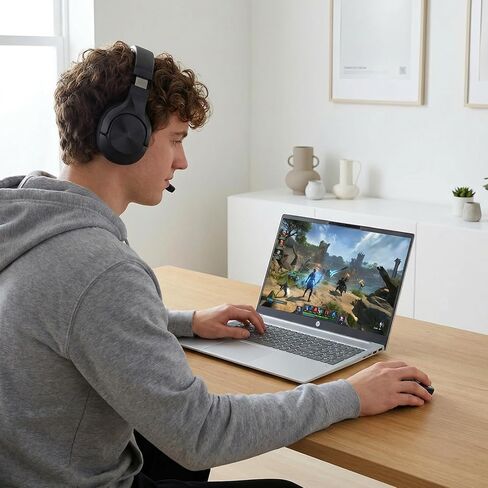 كمبيوتر محمول HP OmniBook 5 مقاس 16 بوصة، AMD Ryzen AI 7 350 (يصل إلى 5 جيجا هرتز)، 16 جيجابايت DDR5 512 جيجابايت SSD، Radeon 860M Copilot+ كمبيوتر محمول لكلية Creator Business Gaming College مع ملحق Win11 WiFi6E Backlit KB GM in Kuwait