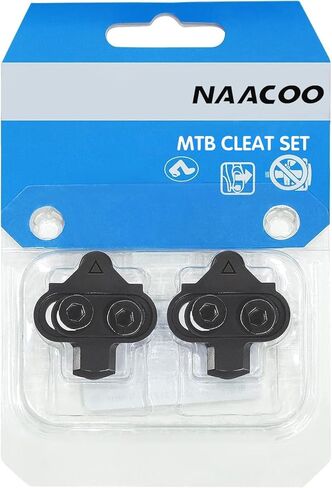 مرابط الدراجة NAACOO متوافقة مع مرابط Shimano SPD SH51 SH56 - مشابك ركوب الدراجات الداخلية Spin Peloton ومجموعة مشابك تثبيت الدراجة الجبلية MTB in Kuwait