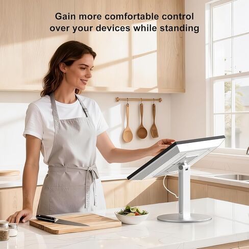 UPERGO Stand for Echo Show 21 and 15, 180° Tiltable Heavy Duty All Aluminum Base, Compatible with Smart Displays & VESA Mount Speakers, Easy Assembly in Kuwait