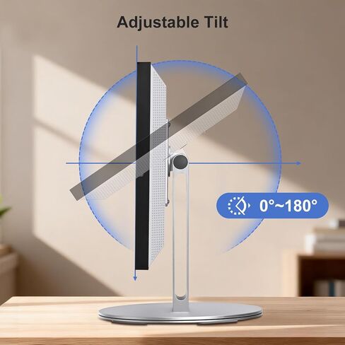 UPERGO Stand for Echo Show 21 and 15, 180° Tiltable Heavy Duty All Aluminum Base, Compatible with Smart Displays & VESA Mount Speakers, Easy Assembly in Kuwait