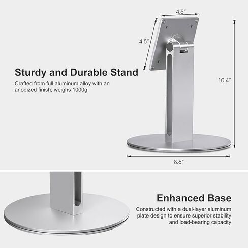 UPERGO Stand for Echo Show 21 and 15, 180° Tiltable Heavy Duty All Aluminum Base, Compatible with Smart Displays & VESA Mount Speakers, Easy Assembly in Kuwait