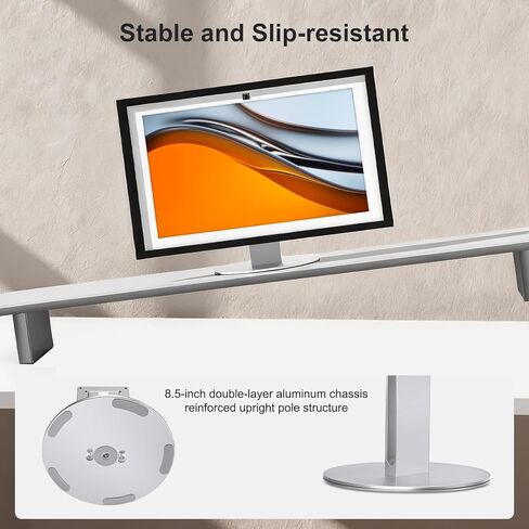 UPERGO Stand for Echo Show 21 and 15, 180° Tiltable Heavy Duty All Aluminum Base, Compatible with Smart Displays & VESA Mount Speakers, Easy Assembly in Kuwait