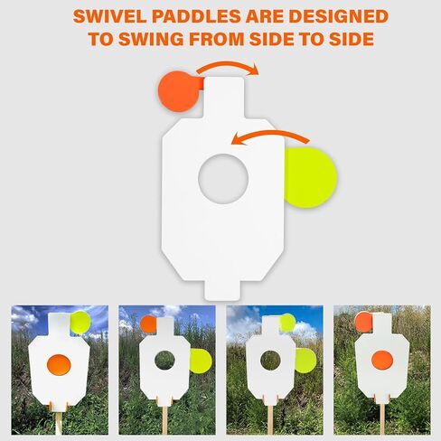 Highwild Target Stand System 3/8" Thick Shooting Target Kit Combination Reactive AR500 Steel 12" x 20" Hostage with Hanger and Stand for Outdoor Range and Shooting Practice in Kuwait