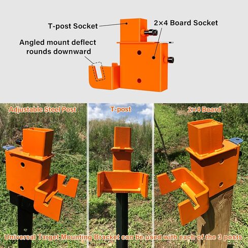 Highwild Target Stand System 3/8" Thick Shooting Target Kit Combination Reactive AR500 Steel 12" x 20" Hostage with Hanger and Stand for Outdoor Range and Shooting Practice in Kuwait